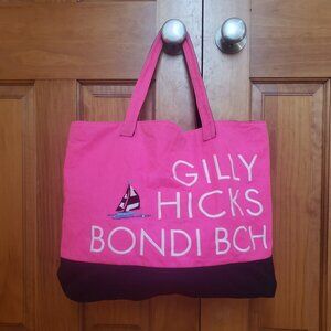 Gilly Hicks Bondi BCH Hot Pink Tote Bag Beach Bag Carry all
